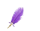 Feather Pen Dark Purple - Robin