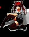 ANIME GIRL DARK RED