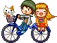biking couple