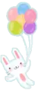 BUUNY WITH BALLOONS