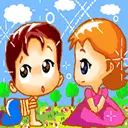 cute kawaii boy & girl kiss me