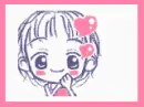 cute kawaii girl in love