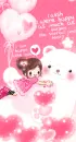 cute kawaii girl with teddy i wish i was happy