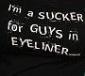 black eyeliner