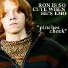 I love when ron is emo
