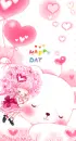 cute kawaii bboguri sleeping with teddy happy day