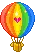 rainbow airballoon