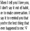 When I Tell You I Love You