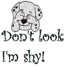 don't look im shy