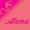Alana name tag