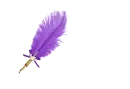 Victoria - Feather Pen Dark Purple