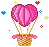 air balloon heart
