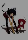 DARK SHADOW GUITAR CAT GIRL