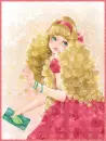 blonde curly girl