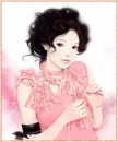 girl in pink