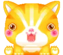 cute big head kitty