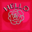 glitz Rose Hello