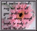 a positive attitude