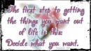 getting what you want