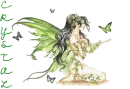 Green Fairy with Crystal