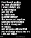 far away
