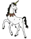 black and white unicorn #3