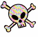 rainbow skull