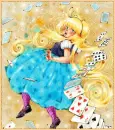 girl with cards