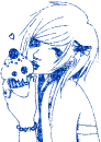 blue cupcake