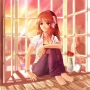 Tuning out the day (Anime girl)
