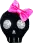 PINK BOW CUTE SKULL