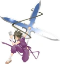 Kaede with her shuriken 