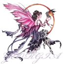 Fairy holding Dragon with Georgia