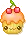 kawaii cupie cake with a cherry on top