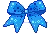 blue bow