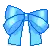 blue bow