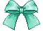 turquoise bow