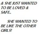 She just wanted..