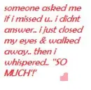 I missed u..