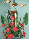 flowers and fish
