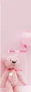 i love my baby pink teddy bear