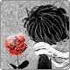 boy with a rose