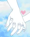 holding hands
