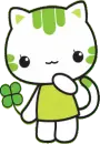 cute green kitty