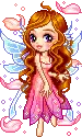 pink flower petal fairy