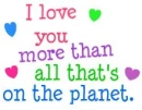 I love you more