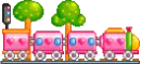 kawaii chocho train