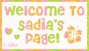 Welcome To Sadia's Page