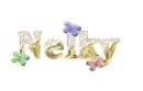 Glitter Gold Glass with Butterflies - Nelky