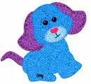 Cute Blue Dog